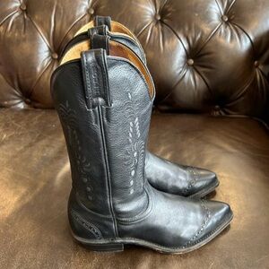 Black Boulet cowboy boots